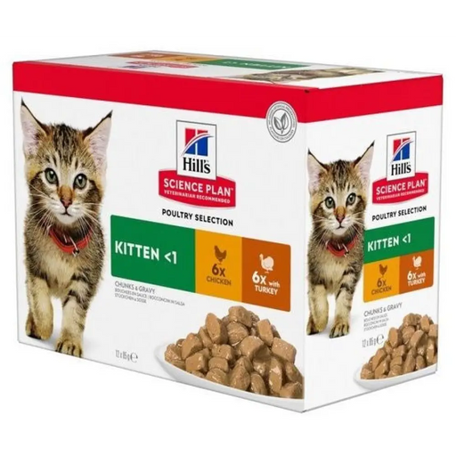 HILL’S Feline Kitten Multipack Poultry - саше 12x85гр