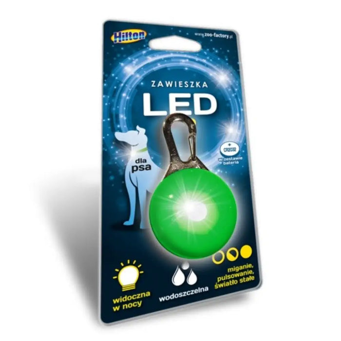 HILTON led етикет за куче - 5,3 х 3 см