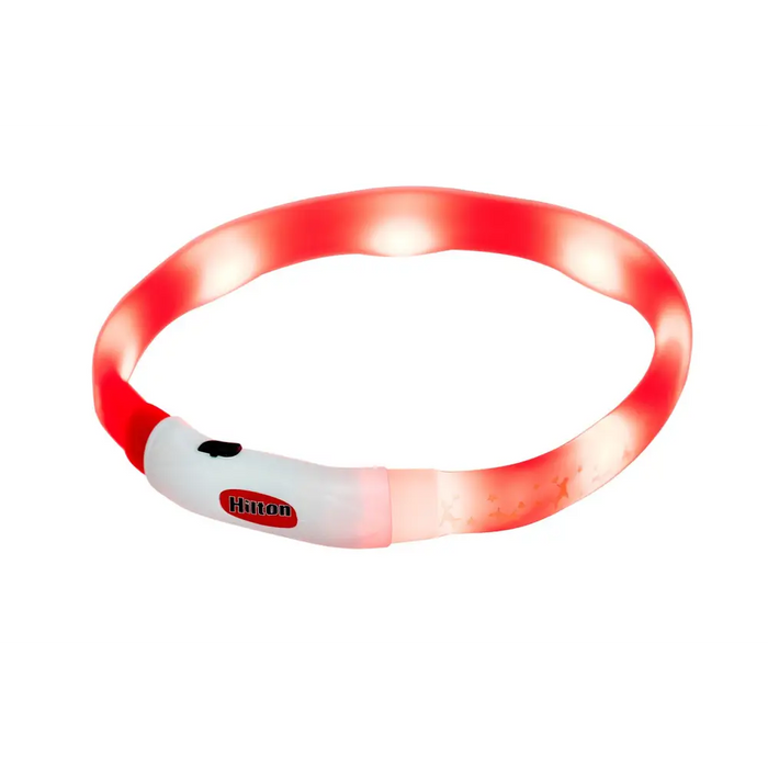 HILTON LED силикон 1.4x0.8x40 см с USB - нашийник за куче