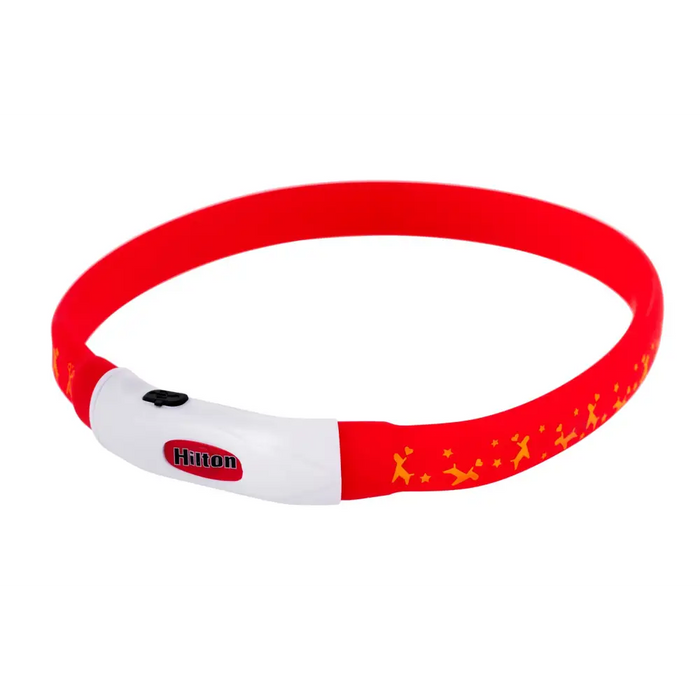 HILTON LED силикон 1.4x0.8x40 см с USB - нашийник за куче