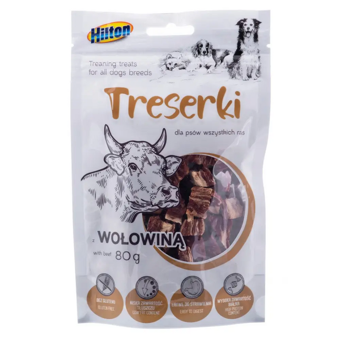 HILTON Treaning treats Beef - Лакомство за кучета - 80гр