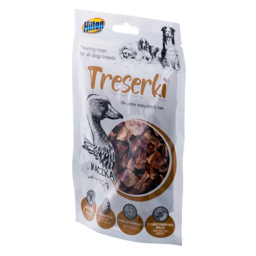 HILTON Treaning treats Duck - Лакомство за кучета - 80гр