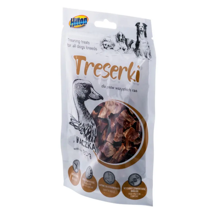 HILTON Treaning treats Duck - Лакомство за кучета - 80гр