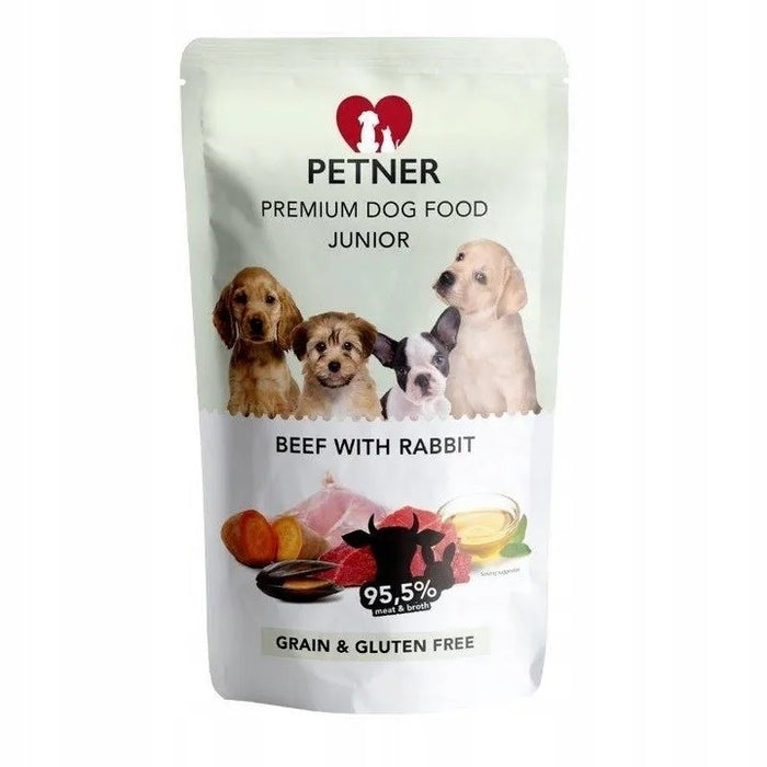 PETNER Junior Mini Beef със заек - мокра храна за кучета - 500гр