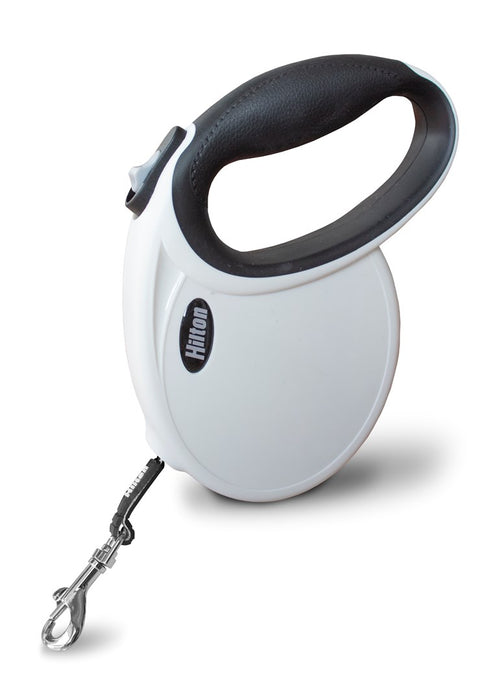 HILTON Smart Dog M (20 кг) - прибираща се каишка - бяло-черна - 4 м