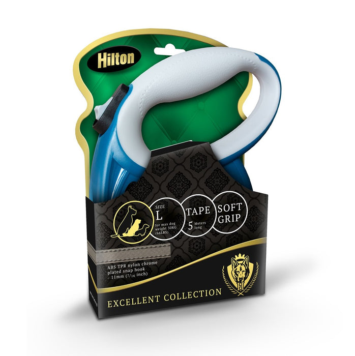 HILTON Smart Dog L (30 кг) - прибираща се каишка - тъмносиво - 5 м