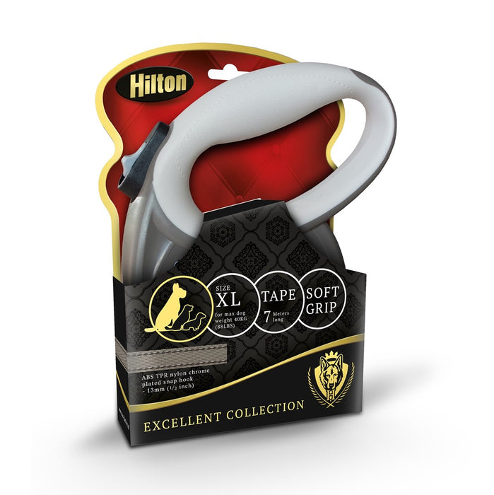 HILTON Smart Dog XL (40 кг) - прибираща се каишка - кафяво-бежова - 7 м
