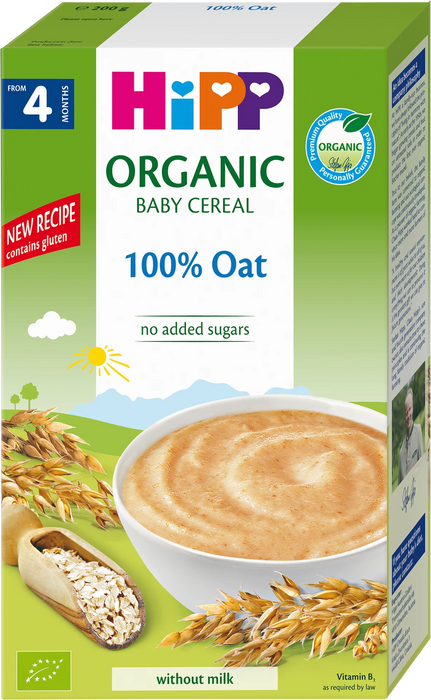 Био безмлечна каша с овес, 4+м, 200 g