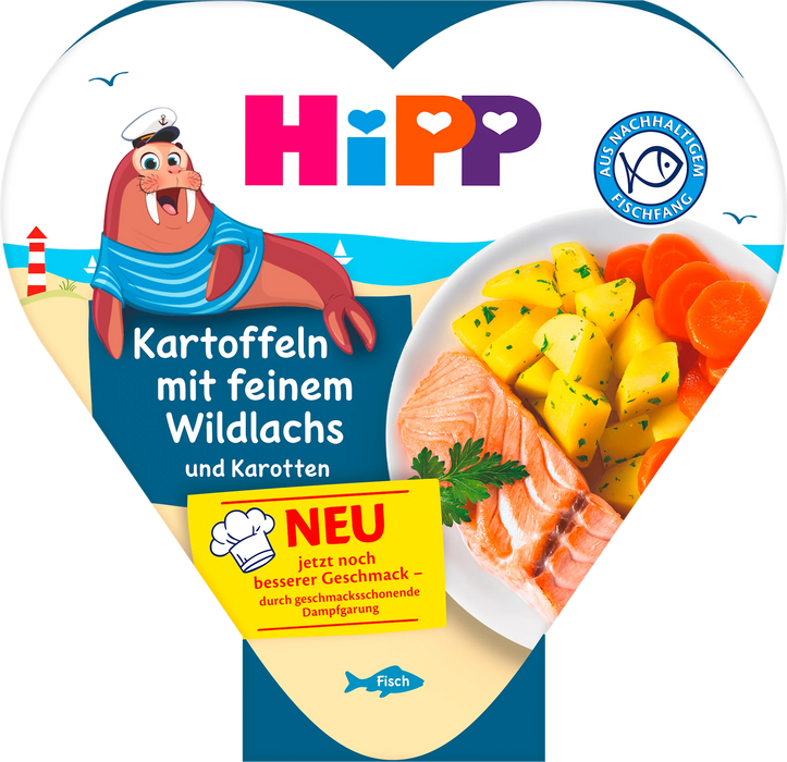 Детско меню със сьомга, картоф и морков, 12м.+, 250 g