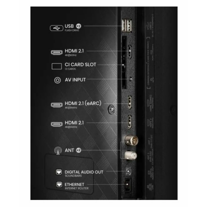 Hisense 43’’ E7Q Pro 4K Ultra HD 3840x2160 QLED Quantum Dot