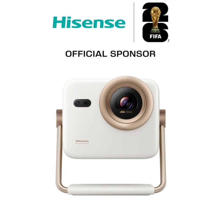 Hisense проектор M2SE-PRO за домашно кино, Ultra HD (3840x2160), HDMI 1x, 1300 лумена, 1000:1, 2 x 10W, VidaaU7, 65"-200", бял