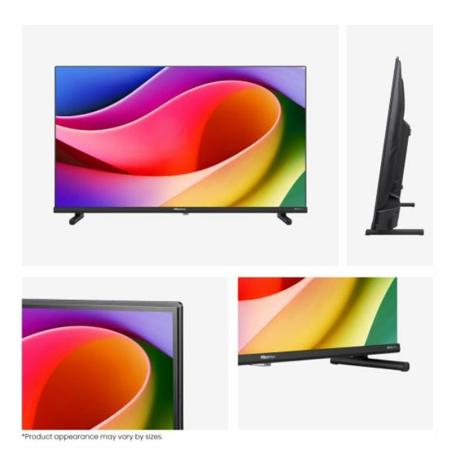 Hisense 40" A5Q, Full HD 1920x1080, QLED, Quantum Dot, HDR, HLG, DTS HD, Сензор за светлина, Dolby Audio, Smart TV, WiFi, WiFi Direct, 2xHDMI, 2xUSB, LAN, CI+, DVB-T2/C/S2, Черен