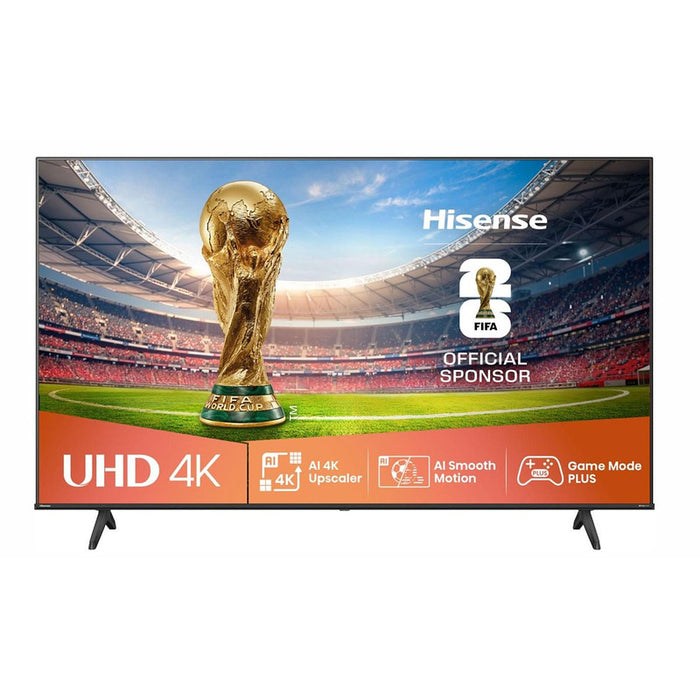 Hisense 43" A6Q, 4K Ultra HD 3840x2160, DLED, DFA, Precision Colour, HDR 10+, HLG, Dolby Vision, Сензор за светлина, Smart TV, WiFi, BT, AnyView Cast, Gaming Mode, 1xHDMI2 eArc, 3xHDMI, 2xUSB, LAN, CI+, DVB-T2/C/S2, Черен
