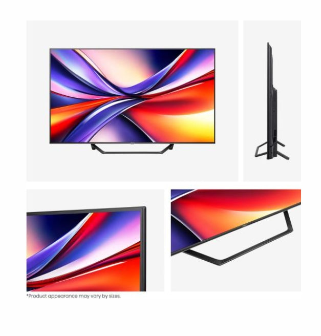 Hisense 43" A7Q, 4K Ultra HD 3840x2160, QLED, FALD, Quantum Dot, HDR 10+, HLG, Dolby Vision, Dolby Atmos, Smart TV, WiFi 5GHz, WiFi Direct, BT, Anyview Cast, 3xHDMI, 2xUSB, LAN, CI+, DVB-T2/C/S2, Черен
