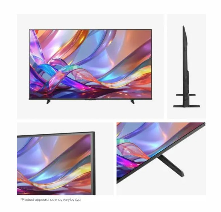 Hisense 50" E7S, 4K Ultra HD 3840x2160, QLED, Quantum Dot, HDR 10+, HLG, Dolby Vision, DTS Virtual X, Smart TV, WiFi, Светлинен сензор, BT, Anyview Cast, 3xHDMI, 2xUSB, LAN, CI+, DVB-T2/C/S2, Черен