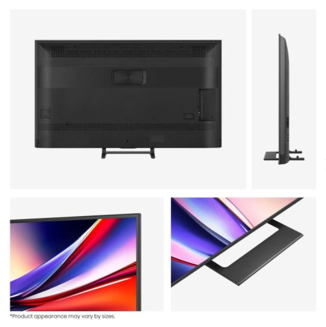 Hisense 55"A7Q, 4K Ultra HD 3840x2160, Quantum Dot, Светлинен сензор, HDR 10+, HLG, Dolby Vision, Dolby Atmos, Smart TV, Гласово управление, 2x10 W + 20 W, WiFi 5GHz, WiFi Direct, BT, Anyview Cast, 3xHDMI, 2xUSB, LAN, DVB-T2/C/S2, черен