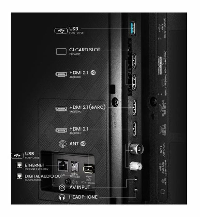 Hisense 55" A85Q, 4K UHD OLED Smart TV, 120Hz, 1000 нита, HDMI 2.1, Game Mode Pro, AMD FreeSync Premium, Dolby Vision IQ & Atmos, Bluetooth, Alexa Built-in, Черен