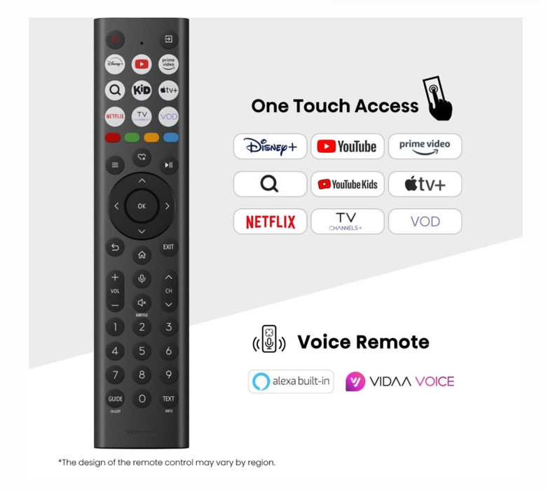 Hisense 55" E7Q Pro, 4K Ultra HD 3840x2160, QLED, Quantum Dot, 144Hz, HDR 10+ adaptive, HLG, Dolby Vision, DTS Virtual X, Smart TV, WiFi 5GHz, WiFi Direct, BT, Anyview Cast, 3xHDMI, 2xUSB, LAN, CI+, DVB-T2/C/S2, черен
