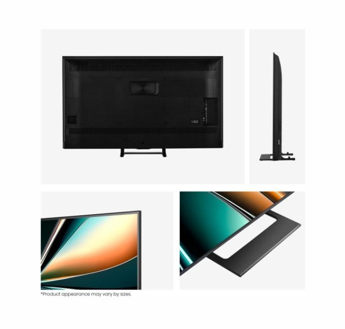 Hisense 55" U7Q, 4K Ultra HD 3840x2160, ULED, FALD, Quantum Dot, 144Hz, IPS, HDR 10+, HLG, Dolby Vision IQ, Dolby Atmos, Smart TV, WiFi 5GHz, WiFi Direct, BT, Anyview Cast, 4xHDMI, 2xUSB, LAN, CI+, DVB-T2/C/S2, черен