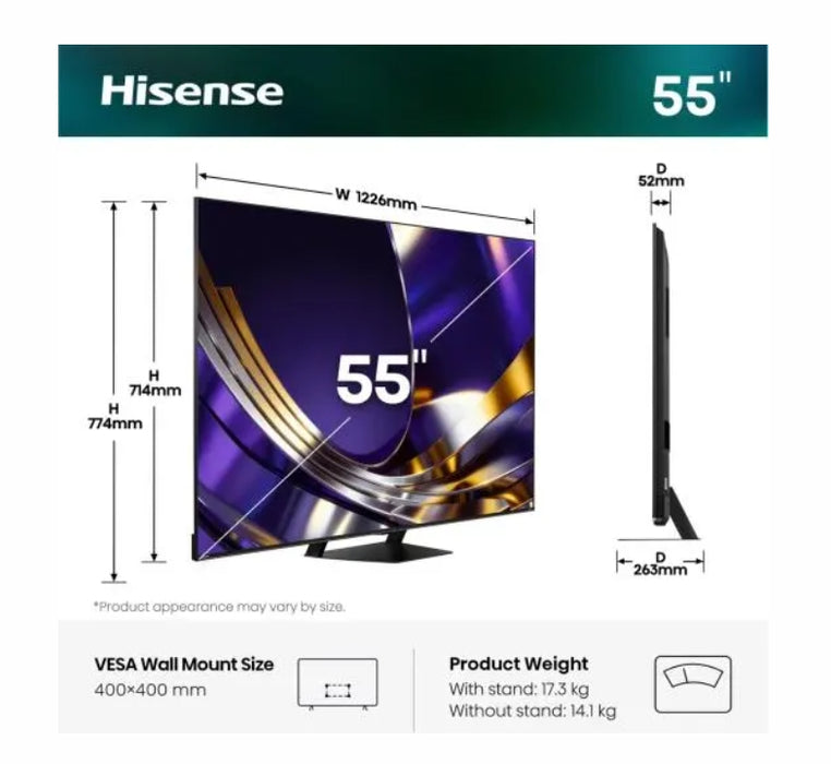 Телевизор Hisense 55U7S PRO