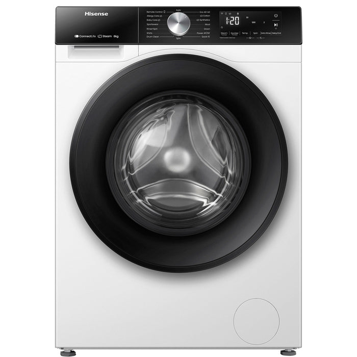 Пералня HISENSE WF3S8043BW3 8.0 kg, 1400 об/min, ИНВЕРТОРЕН МОТОР