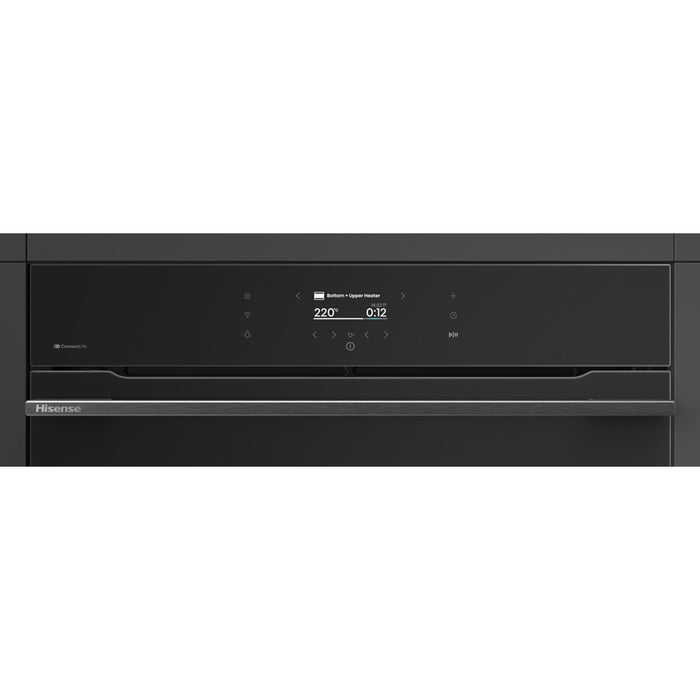 Фурнa за вграждане HISENSE BI614P8B 77 L, А+, ТЕЛЕСКОПИЧНА СИСТЕМА, ПЛАВНО ЗАТВАРЯНЕ, ПИРОЛИТИЧНО ПОЧИСТВАНЕ