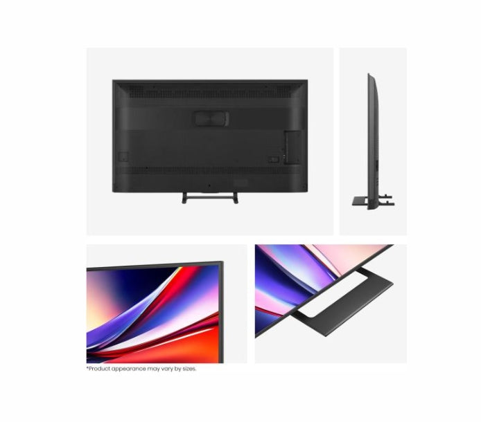 Hisense 65" A7Q, 4K Ultra HD 3840x2160, QLED, HDR 10+, HLG, Dolby Vision, Dolby Atmos, Smart TV, Сензор за светлина, WiFi Direct, BT, Anyview Cast, 3xHDMI, 2xUSB, LAN, CI+, DVB-T2/C/S2, Черен