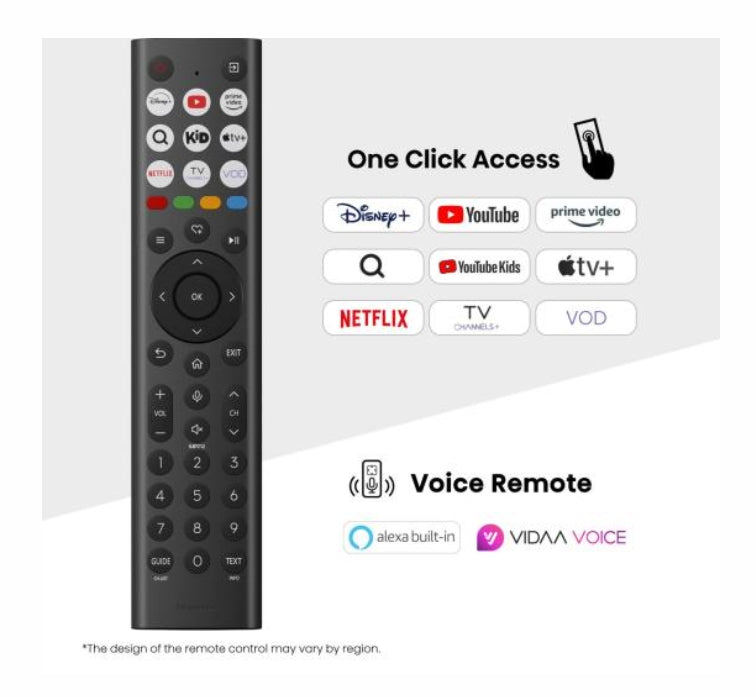 Hisense 65" A85Q, 4K UHD OLED Smart TV, 120Hz, 1000 нита, HDMI 2.1, Game Mode Pro, AMD FreeSync Premium, Dolby Vision IQ & Atmos, Bluetooth, Alexa Built-in, Черен