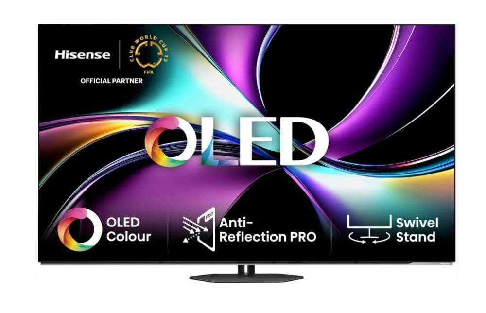 Hisense 65" A85Q, 4K UHD OLED Smart TV, 120Hz, 1000 нита, HDMI 2.1, Game Mode Pro, AMD FreeSync Premium, Dolby Vision IQ & Atmos, Bluetooth, Alexa Built-in, Черен