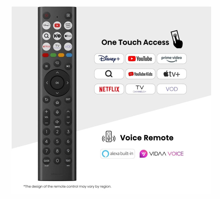 Hisense 65" E7Q Pro, 4K Ultra HD 3840x2160, QLED, Quantum Dot, 144Hz, HDR 10+ adaptive, HLG, Dolby Vision, DTS Virtual X, Smart TV, WiFi 5GHz, WiFi Direct, BT, Anyview Cast, 4xHDMI, 2xUSB, LAN, CI+, DVB-T2/C/S2, Черен
