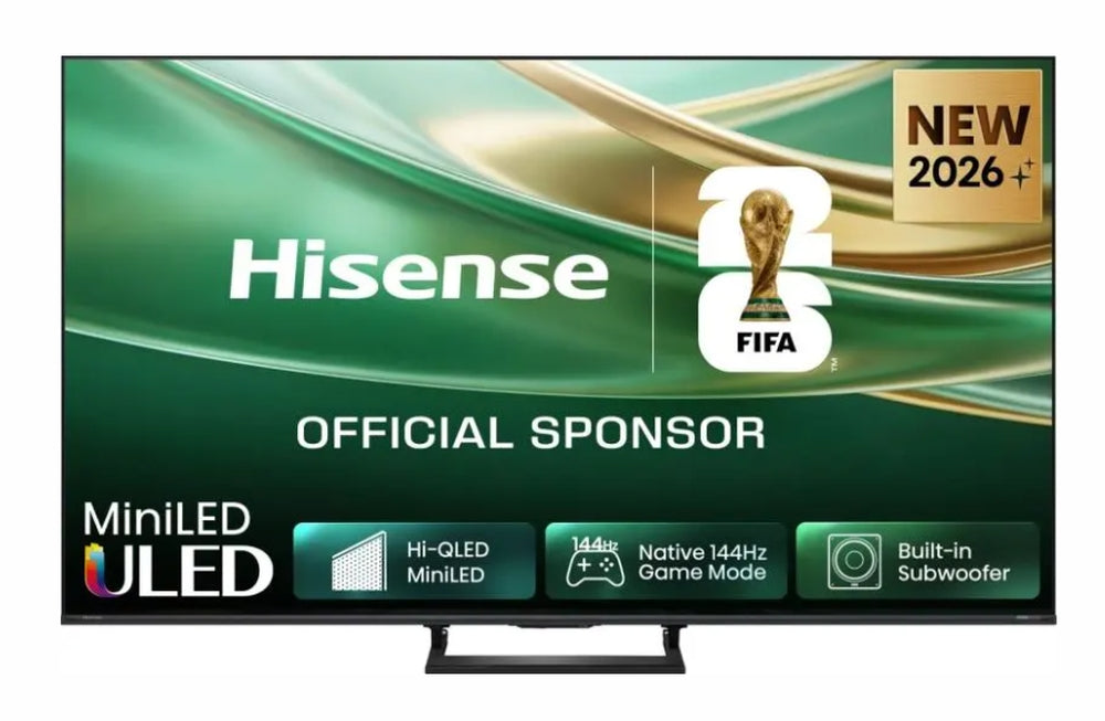 Hisense 65"E8S, 4K Ultra HD 3840x2160, ULED, Quantum Dot, 144 MHz, HDR 10+, HLG, Dolby Vision, Smart TV, сензор за светлина, WiFi Direct, BT, Anyview Cast, вграден, субуфер, 4xHDMI, 2xUSB, LAN, CI+, DVB-T2/C/S2, черен