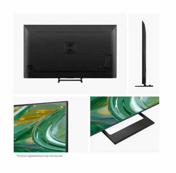 Hisense 65"E8S, 4K Ultra HD 3840x2160, ULED, Quantum Dot, 144 MHz, HDR 10+, HLG, Dolby Vision, Smart TV, сензор за светлина, WiFi Direct, BT, Anyview Cast, вграден, субуфер, 4xHDMI, 2xUSB, LAN, CI+, DVB-T2/C/S2, черен