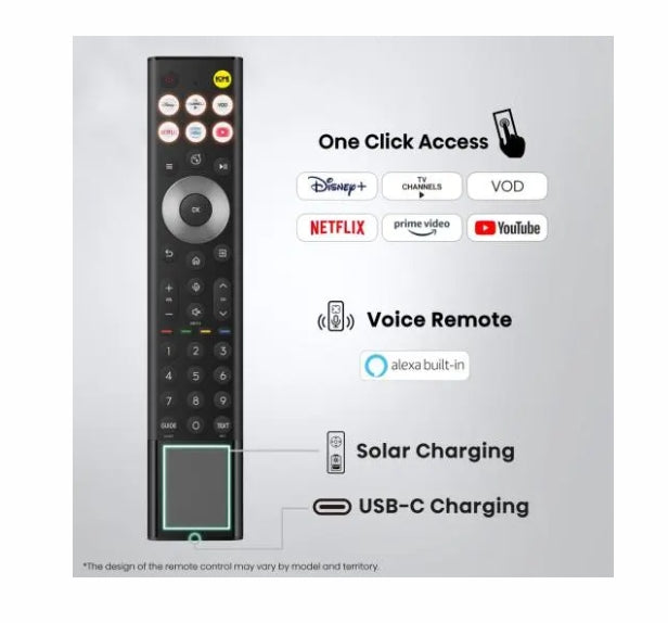 Hisense 65"U7S Pro, 4K Ultra HD 3840x2160, ULED, FALD, Quantum Dot, 165Hz, IPS, HDR 10+, HLG, Dolby Vision IQ, Dolby Atmos, Smart TV, WiFi 5GHz, WiFi Direct, BT, Anyview Cast, сензор за светлина, дистанционно управление със слънчева енергия, 4xHDMI, 2xUSB