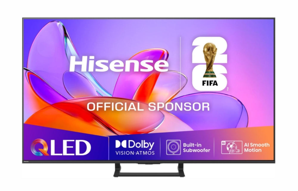 Hisense 75" A7Q, 4K Ultra HD 3840x2160, QLED, HDR 10+, HLG, Dolby Vision, Dolby Atmos, Smart TV, Светлинен сензор, WiFi Direct, BT, Anyview Cast, 3xHDMI, 2xUSB, LAN, CI+, DVB-T2/C/S2, Черен