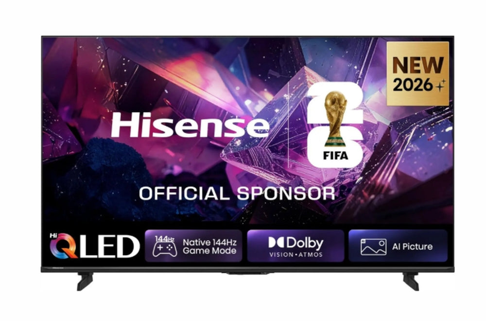 Hisense 75" E7S Pro, 4K Ultra HD 3840x2160, QLED, Quantum Dot, 144Hz, HDR 10+ адаптивен, HLG, Dolby Vision, Hi-Concerto, Dolby Vision Atmos, Smart TV, WiFi 5GHz, WiFi Direct, сензор за светлина, BT, Anyview Cast, 4xHDMI, 2xUSB, LAN, CI+, DVB-T2/C/S2, чере