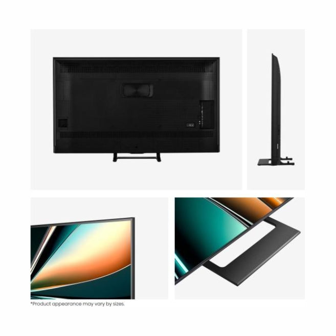 Hisense 75"U7Q, 4K Ultra HD 3840x2160, ULED, FALD, Quantum Dot, 144Hz, IPS, HDR 10+, HLG, Dolby Vision IQ, Dolby Atmos, Smart TV, WiFi 5GHz, WiFi Direct, BT, Anyview Cast, сензор за светлина, 4xHDMI, 2xUSB, LAN, CI+, DVB-T2/C/S2, черен
