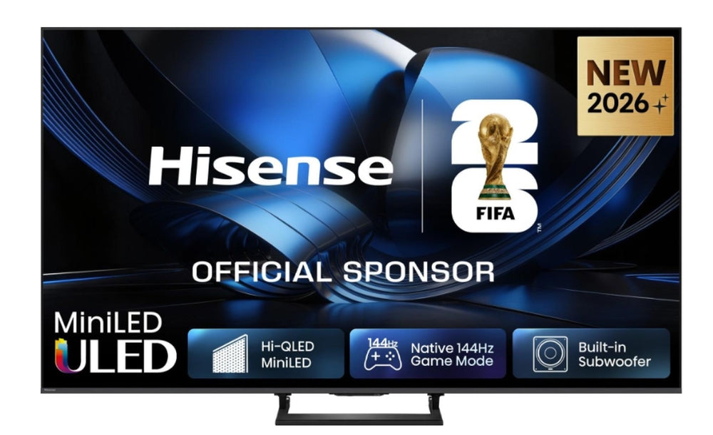 Hisense 75"U7SE, 4K Ultra HD 3840x2160, ULED, FALD, Quantum Dot, 144Hz, IPS, HDR 10+, HLG, Dolby Vision IQ, Dolby Atmos, Smart TV, WiFi 5GHz, WiFi Direct, BT, Anyview Cast, сензор за светлина, 4xHDMI, 2xUSB, LAN, CI+, DVB-T2/C/S2, черен