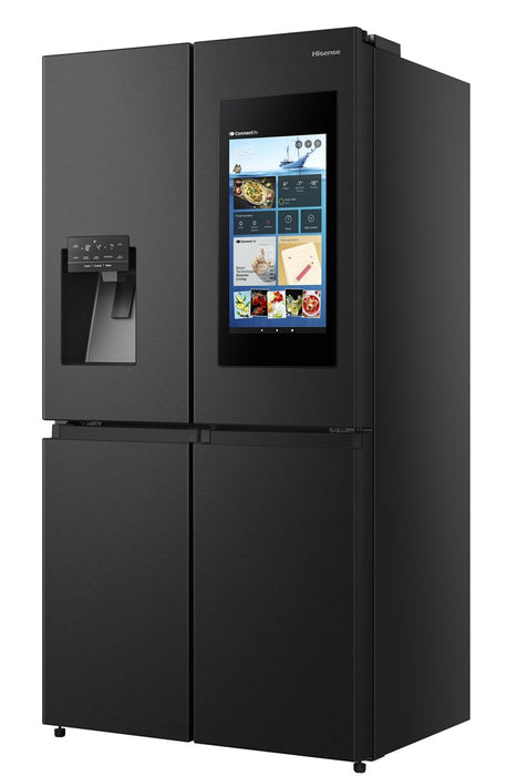 Hisense RQ760N4IFE side-by-side хладилник Свободностоящ 577 LE Черен