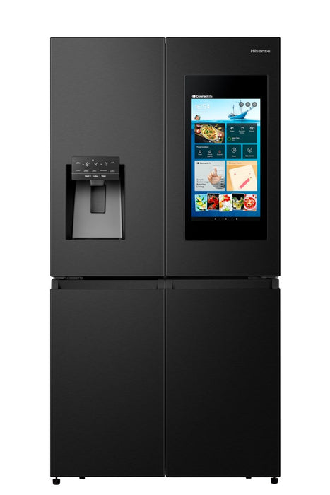 Hisense RQ760N4IFE side-by-side хладилник Свободностоящ 577 LE Черен