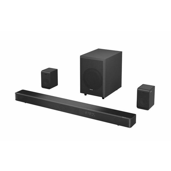Hisense AX5125H 5.1.2Ch Sound Bar с безжичен субуфер, 500 W, Dolby Atmos, Bluetooth 5.3, 4K HDMI Pass Through, DTS:X, HDMI/AUX/ARC/Optical/USB, 7 EQ режима