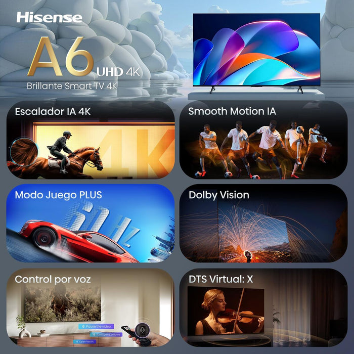 Смарт телевизор Hisense 65A6S 3840 x 2160 px 65" DTS DVB-T2 DVB-S2