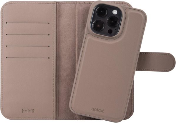 Калъф Holdit - MagnetPlus, iPhone 15 Pro, кафяв