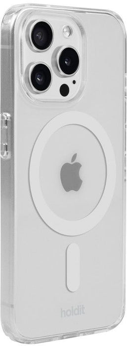 Калъф Holdit - MagSafe Case, iPhone 15 Pro, бял/прозрачен