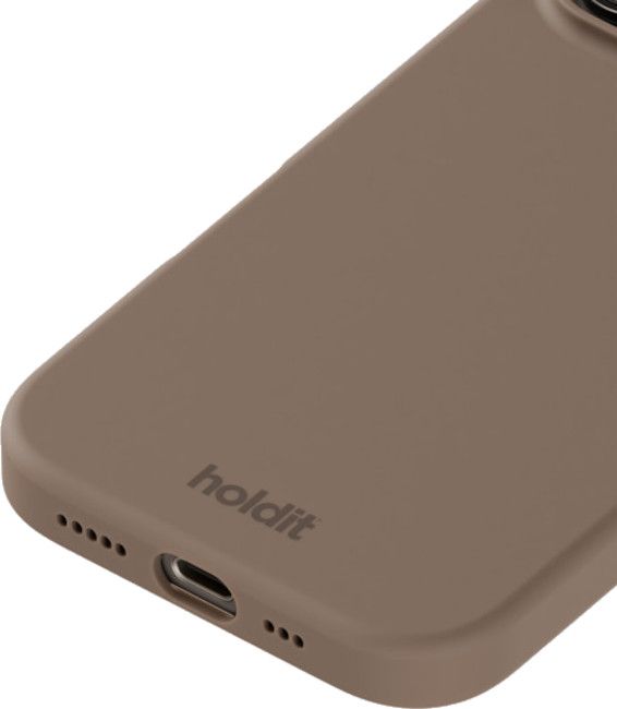 Калъф Holdit - Silicone, iPhone 16 Pro, Mocha Brown