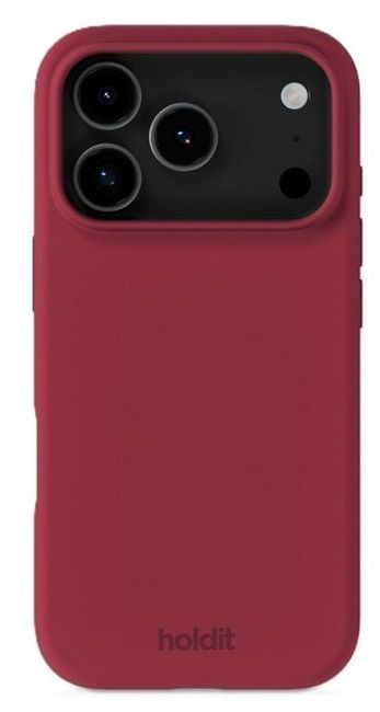 Калъф Holdit - Silicone, iPhone 17 Pro, Red Velvet