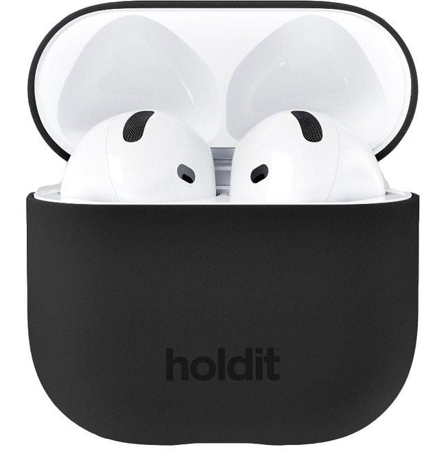 Kaлъф Holdit - Silicone, AirPods 4, черен