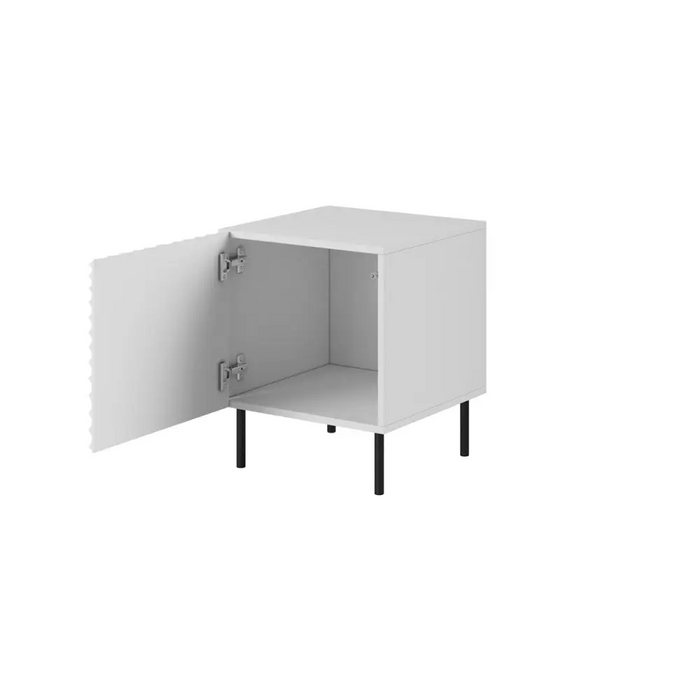 HOLE нощно шкафче 2 бр. 44x40.5x53.5 см бял мат