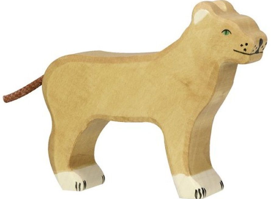Дървена фигурка Holztiger - Лъвица