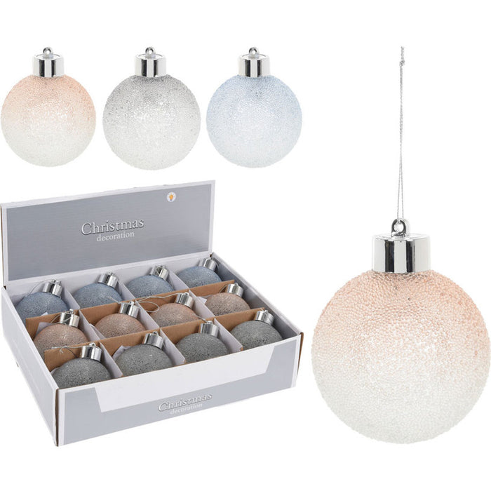 КОЛЕДНА ТОПКА 8CM СТЪКЛЕНА HOME & STYLING ABR520910