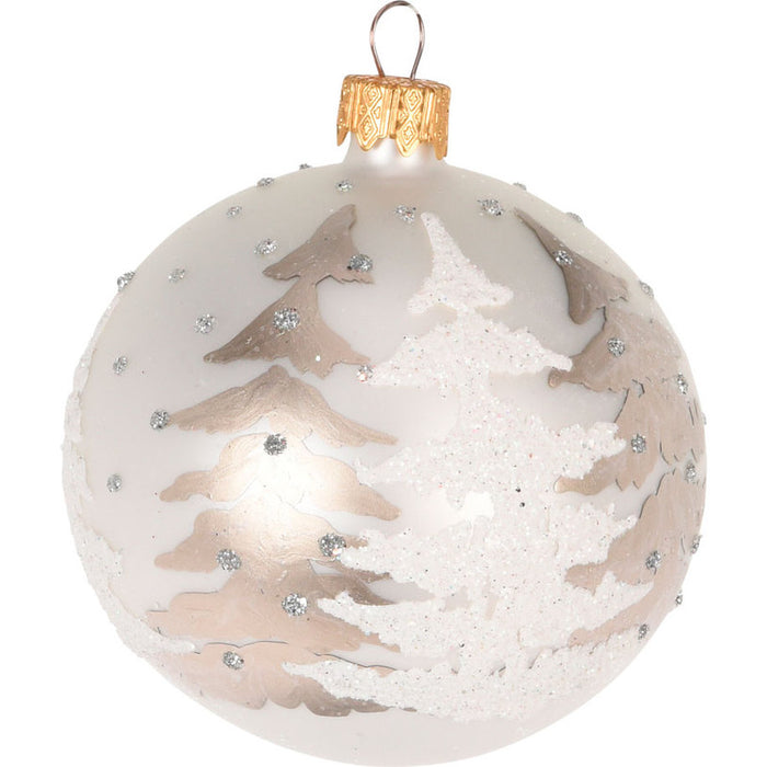 КОЛЕДНА ТОПКА 10CM СТЪКЛЕНА HOME & STYLING AVG113600